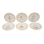 L'Atelier Fb Dress Coupe Shape Round Cookies Plate Set - 16 Cm, 6 Pieces - Tc 4713 010