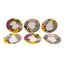 L'Atelier Fb Design Coupe Shape Round Cookies Plate Set - 16 Cm, 6 Pieces - Tc 4719 010