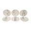 L'Atelier Fb Zaman Coupe Shape Round Cookies Plate Set - 16 Cm, 6 Pieces - Tc 4712 010