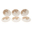 L'Atelier Fb Embroidery Coupe Shape Round Cookies Plate Set - 16 Cm, 6 Pieces - Tc 4715 013