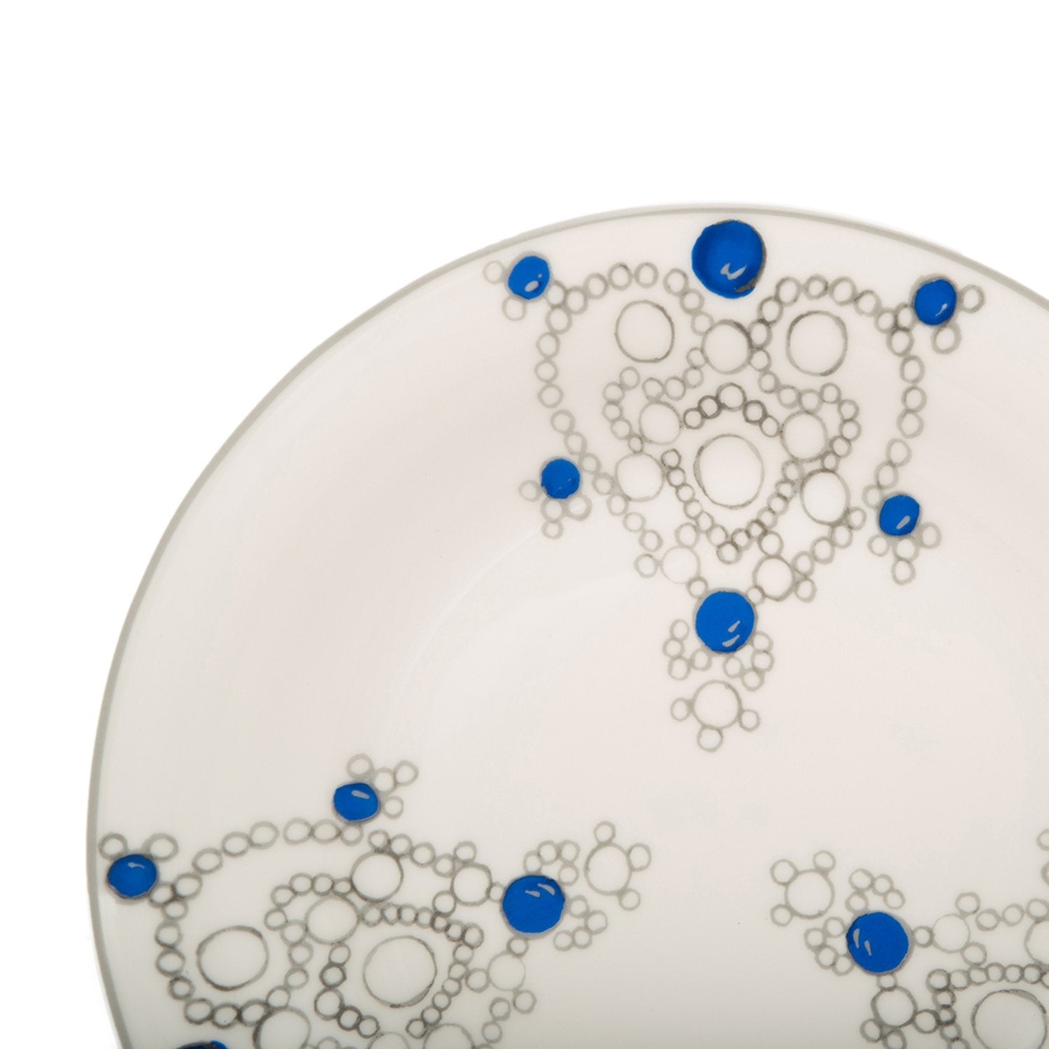 L'atelier FB Sapphire Coupe Shape Dinner Plate Set - 26.5 x 26.5 cm, 6 Pieces - TC 4716 010 - Jashanmal Home