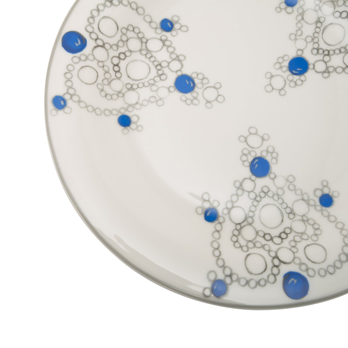 L'atelier FB Sapphire Coupe Shape Dinner Plate Set - 26.5 x 26.5 cm, 6 Pieces - TC 4716 010 - Jashanmal Home