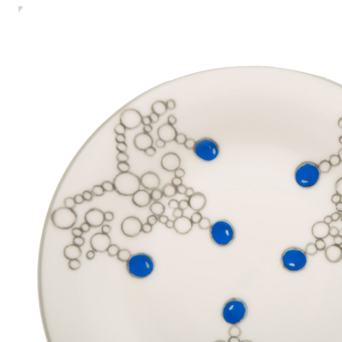 L'atelier FB Sapphire Coupe Shape Dessert Plate Set - 20 x 20 cm, 6 Pieces - TC 4716 012 - Jashanmal Home