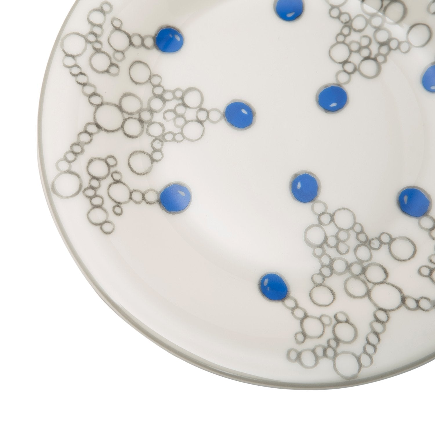 L'atelier FB Sapphire Coupe Shape Dessert Plate Set - 20 x 20 cm, 6 Pieces - TC 4716 012 - Jashanmal Home
