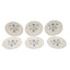 L'Atelier Fb Sapphire Coupe Shape Round Cookies Plate Set - 16 Cm, 6 Pieces - Tc 4716 013