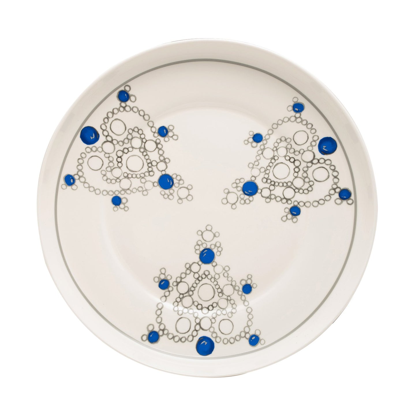 L'atelier FB Sapphire Coupe Shape Round Deep Big Plate - 40.5 cm - TC 4716 016 - Jashanmal Home