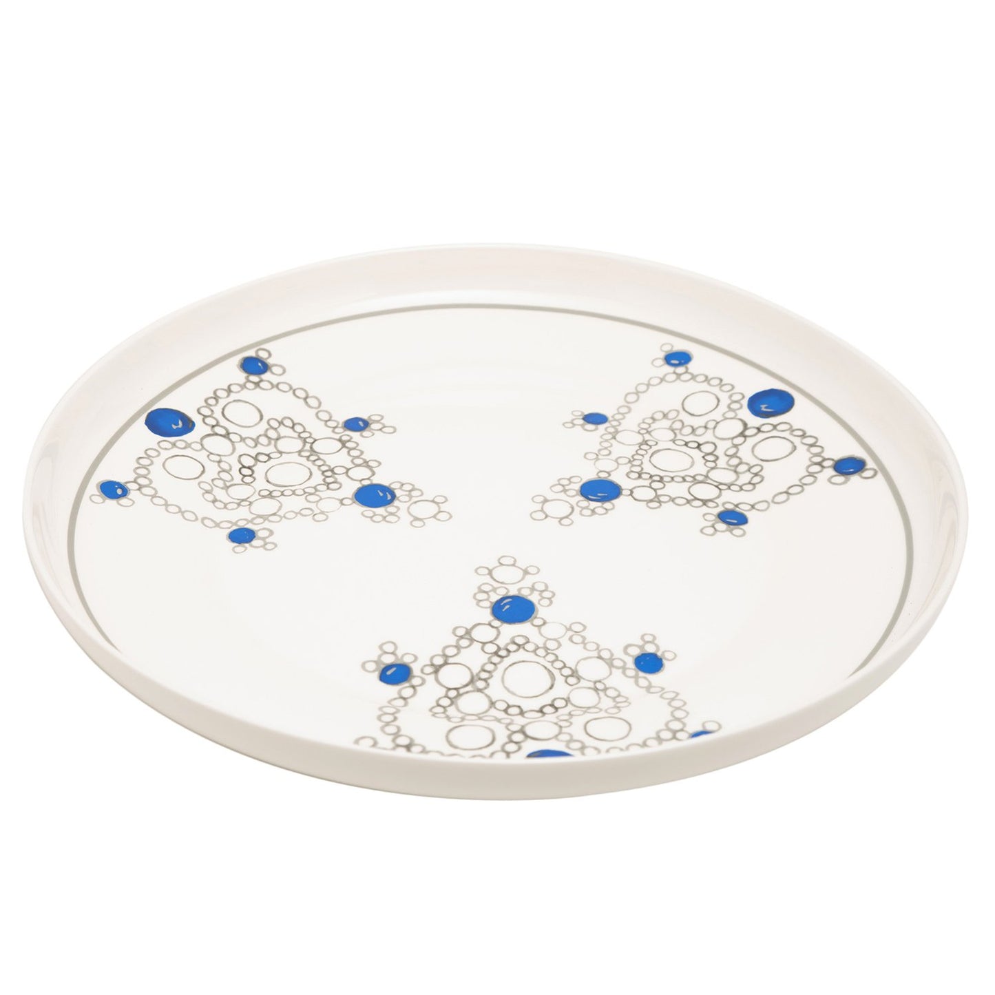 L'atelier FB Sapphire Coupe Shape Round Deep Big Plate - 40.5 cm - TC 4716 016 - Jashanmal Home