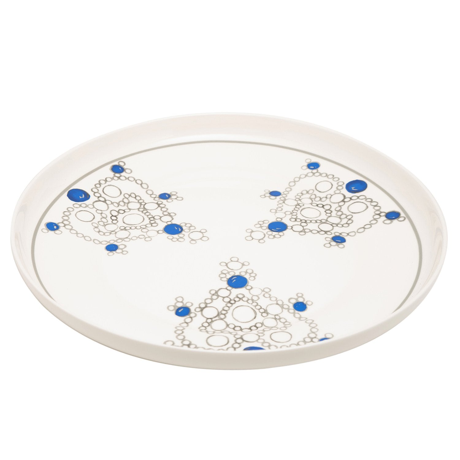 L'atelier FB Sapphire Coupe Shape Round Deep Big Plate - 40.5 cm - TC 4716 016 - Jashanmal Home