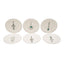 L'Atelier Fb Emerald Coupe Shape Round Cookies Plate Set - 16 Cm, 6 Pieces - Tc 4711 013