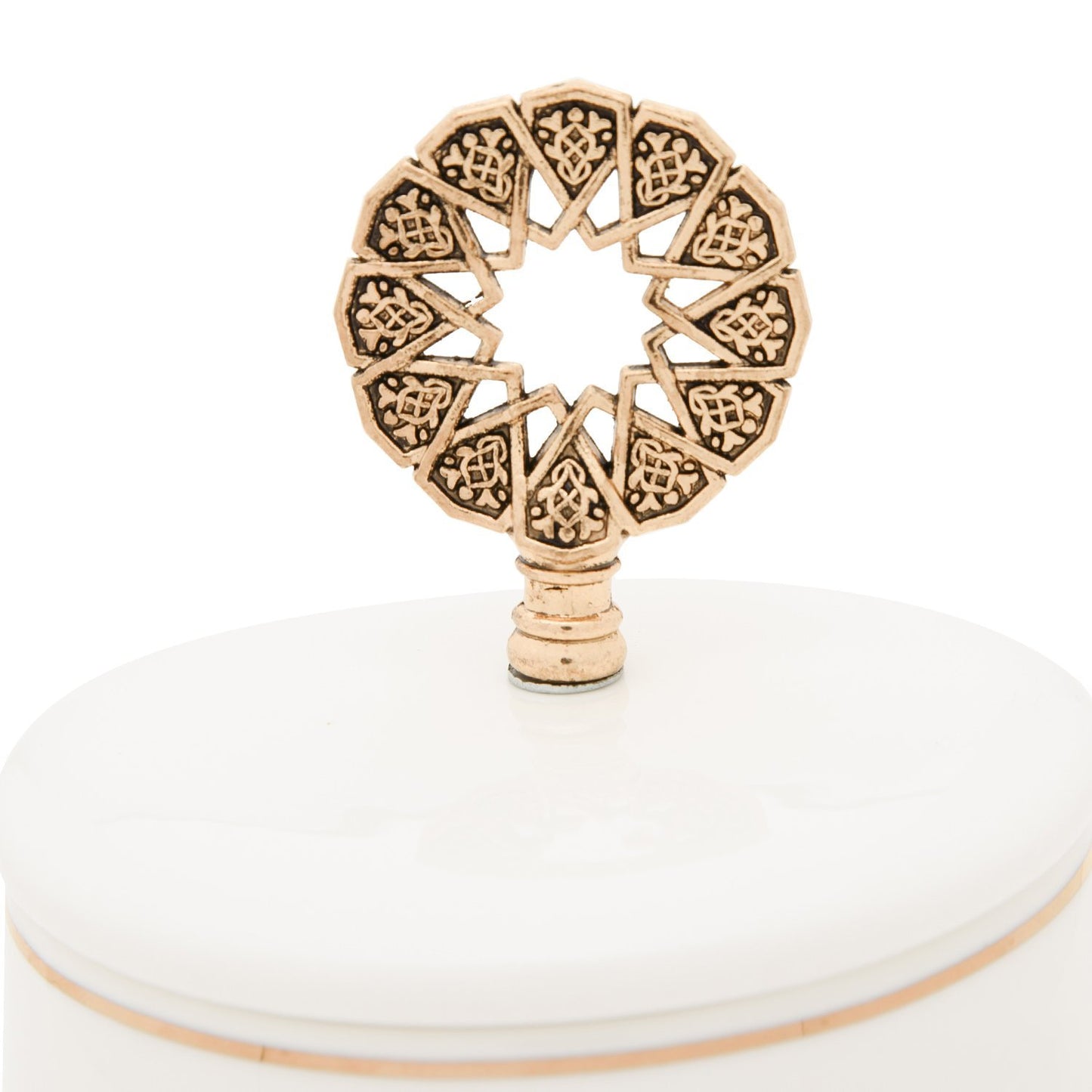 Otantik TW3002-G Date Bowl Set - White and Antique Gold, 3 Piece - TW3002-G - Jashanmal Home