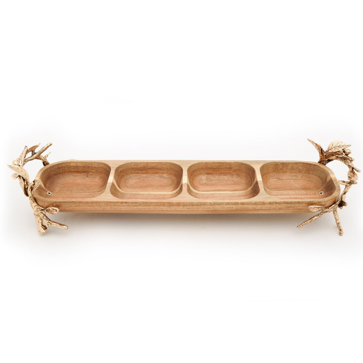 Otantik Tw6003 1 Piece Wood Bowl - Antique Gold - Tw6003