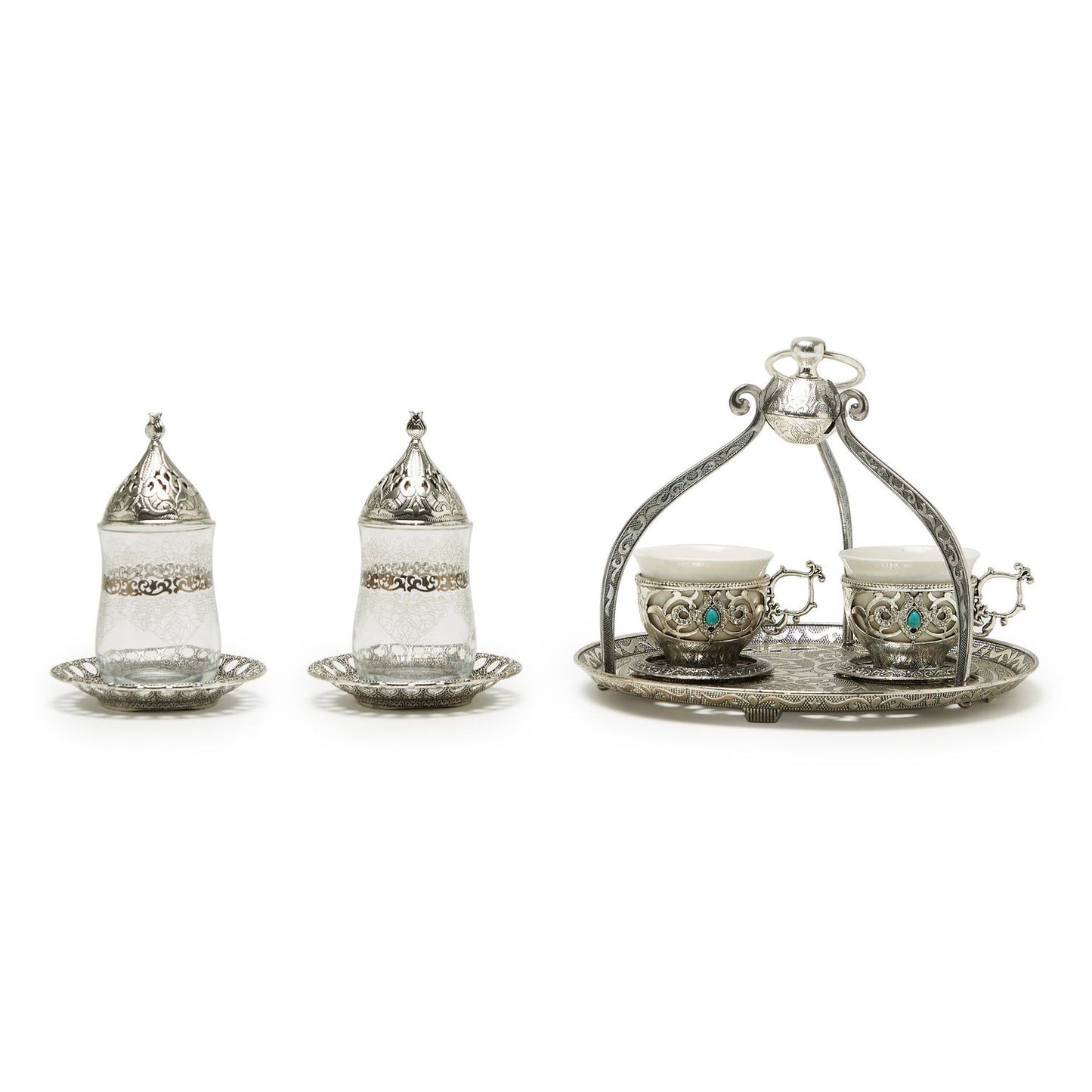 Otantik 5Pcs Coffee Set With Tray - Kb1011U-2