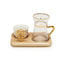 Otantik 19Pc Turkish Tea Set With Cawa Cup  & Tray - Ck1047-2W - Ck1047-2W
