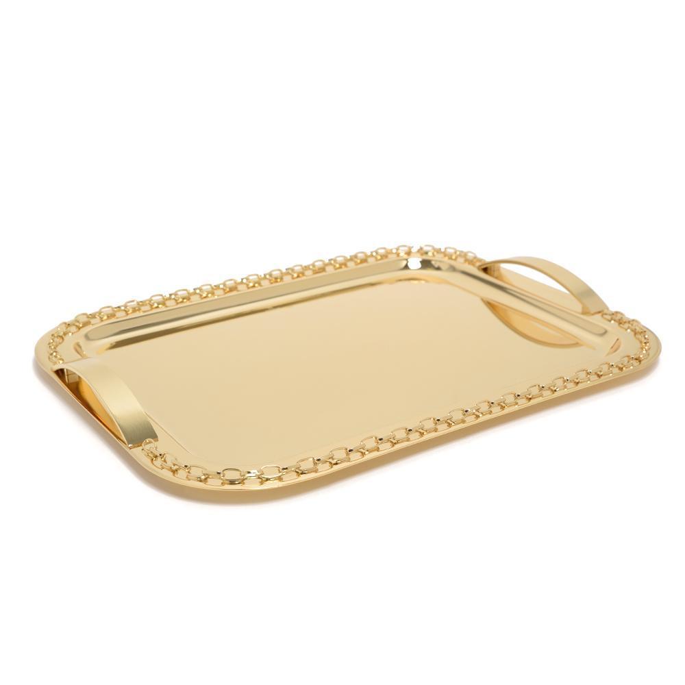 Pantazelos Gold Plated Set Chain Tray - Gold, Medium - Q-4333/GP