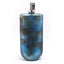 Panache Deco Gls Bottle W/Alum Lid 18.75 Blu Mist/Nkl Lid - 30253