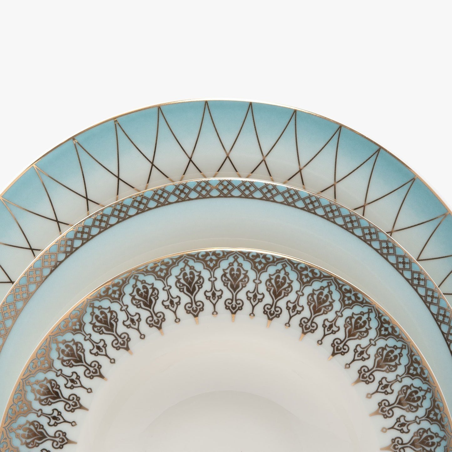 Porland Porselen Mahpeyker Dinner Set - 85 Piece - 04Alm004204