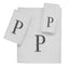 Avanti Monogram Block Letter P - White And Silver