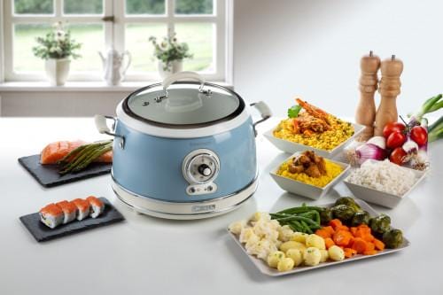 Ariete Vintage Multipurpose Rice Cooker/Slow Cooker 2904, Blue