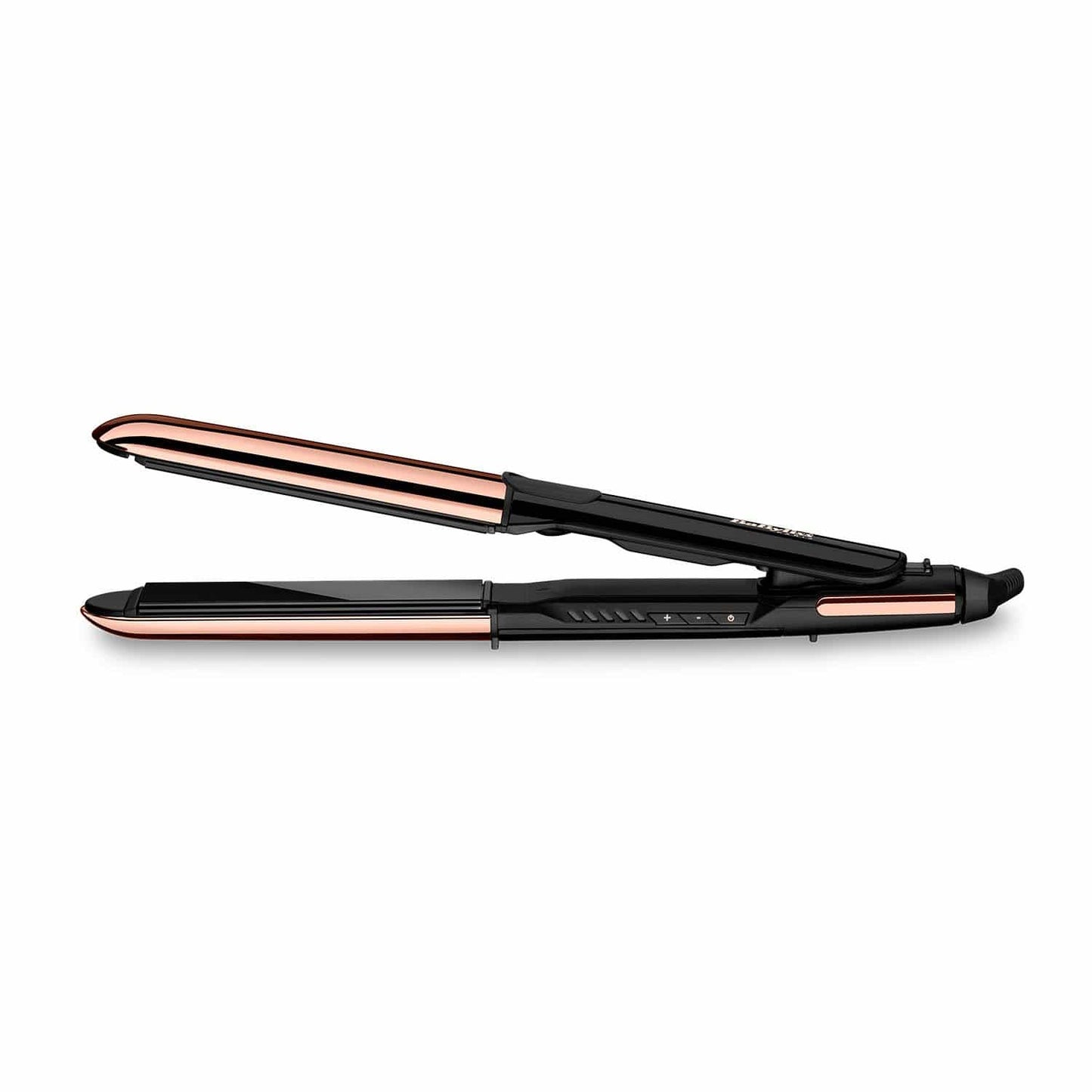 Babyliss Straightener 25Mm Titanium Plates 5Temp Rose Gold Black  - St482Sde