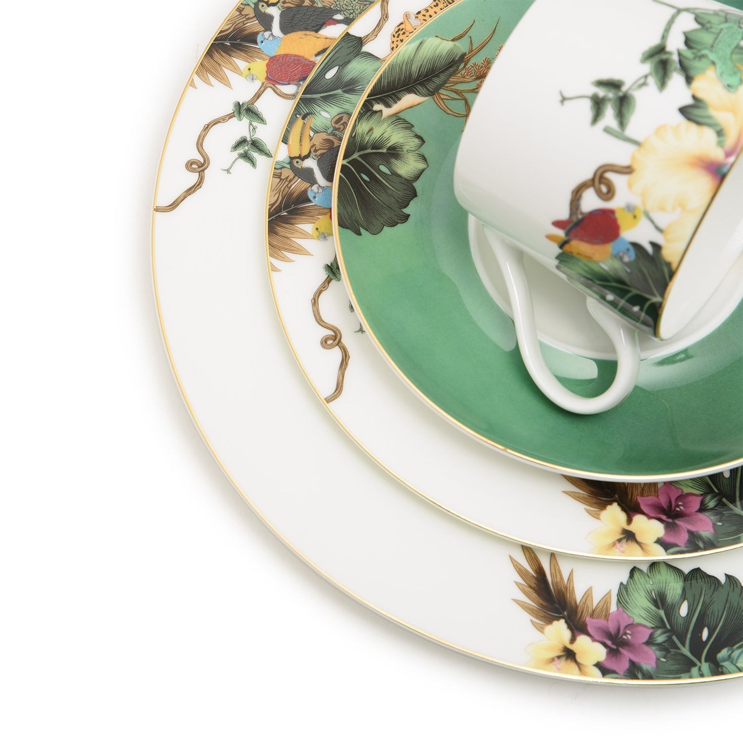 Stechcol Shanika Fbc Dinner Set - 85 Pieces - S18029B-CLR-DIN85 - Jashanmal Home