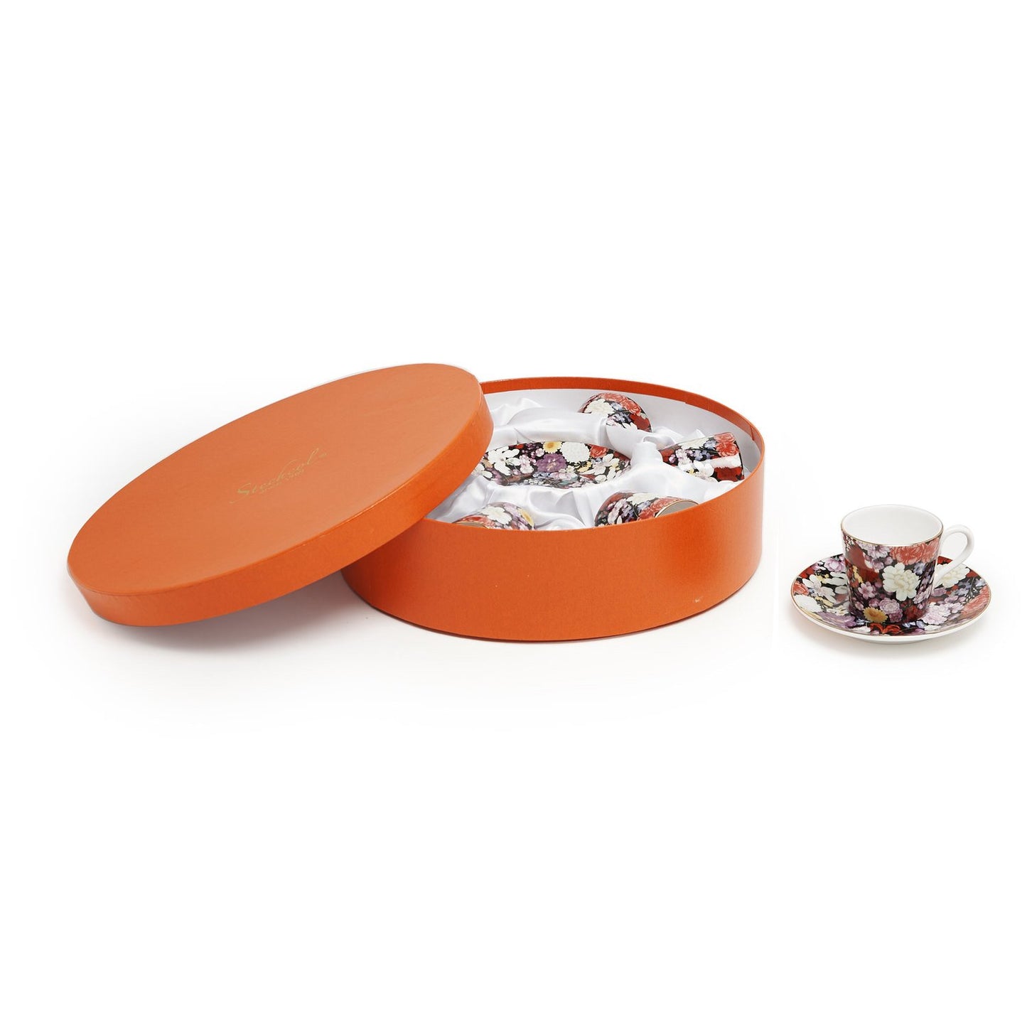 Catriona 12Pc Coffee Cup & Saucer - S18426A-Flo-Cns019
