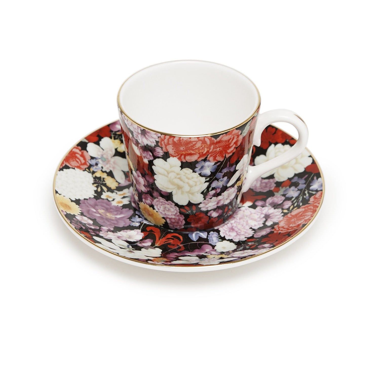 CATRIONA 12PC COFFEE CUP & SAUCER - S18426A-FLO-CNS019