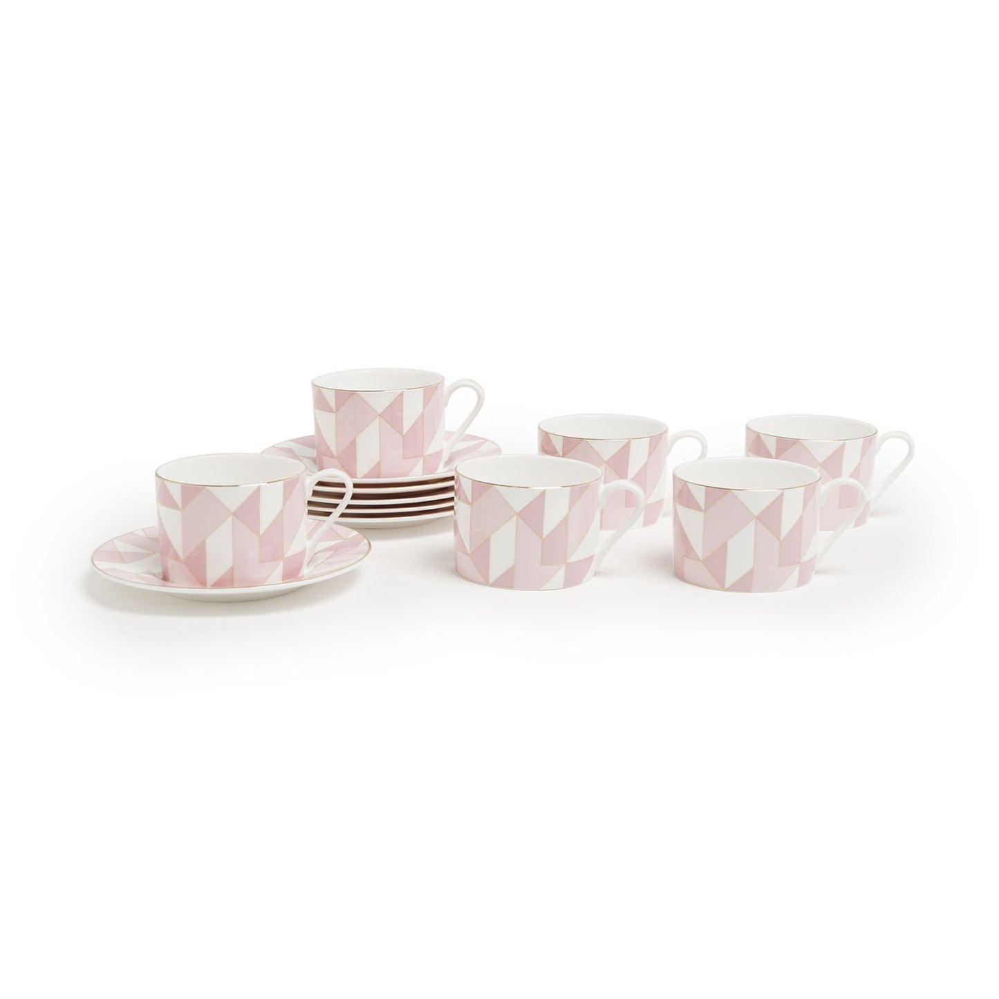 Marquite Fine Bone China 12Pc Coffee Cup & Saucer