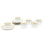 Dankotuwa Porcelain Moira Tea Cup And Saucer Set - Light Blue And Gold - Moi-687/689