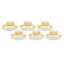 Dankotuwa Porcelain Berlinda Coffee Cup And Saucer Set - Light Green And Gold - Bergrn-0692/93