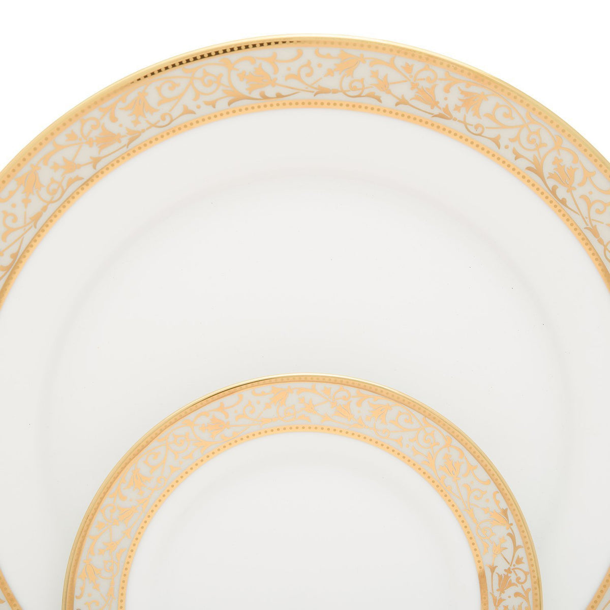 Dankotuwa Porcelain Catherina Tea Set - Gold, 24 Piece - Cath-24Ts