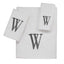 Avanti Monogram Block Letter W - White And Silver