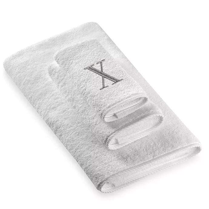 AVANTI MONOGRAM BLOCK LETTER X - WHITE AND SILVER - 022574X