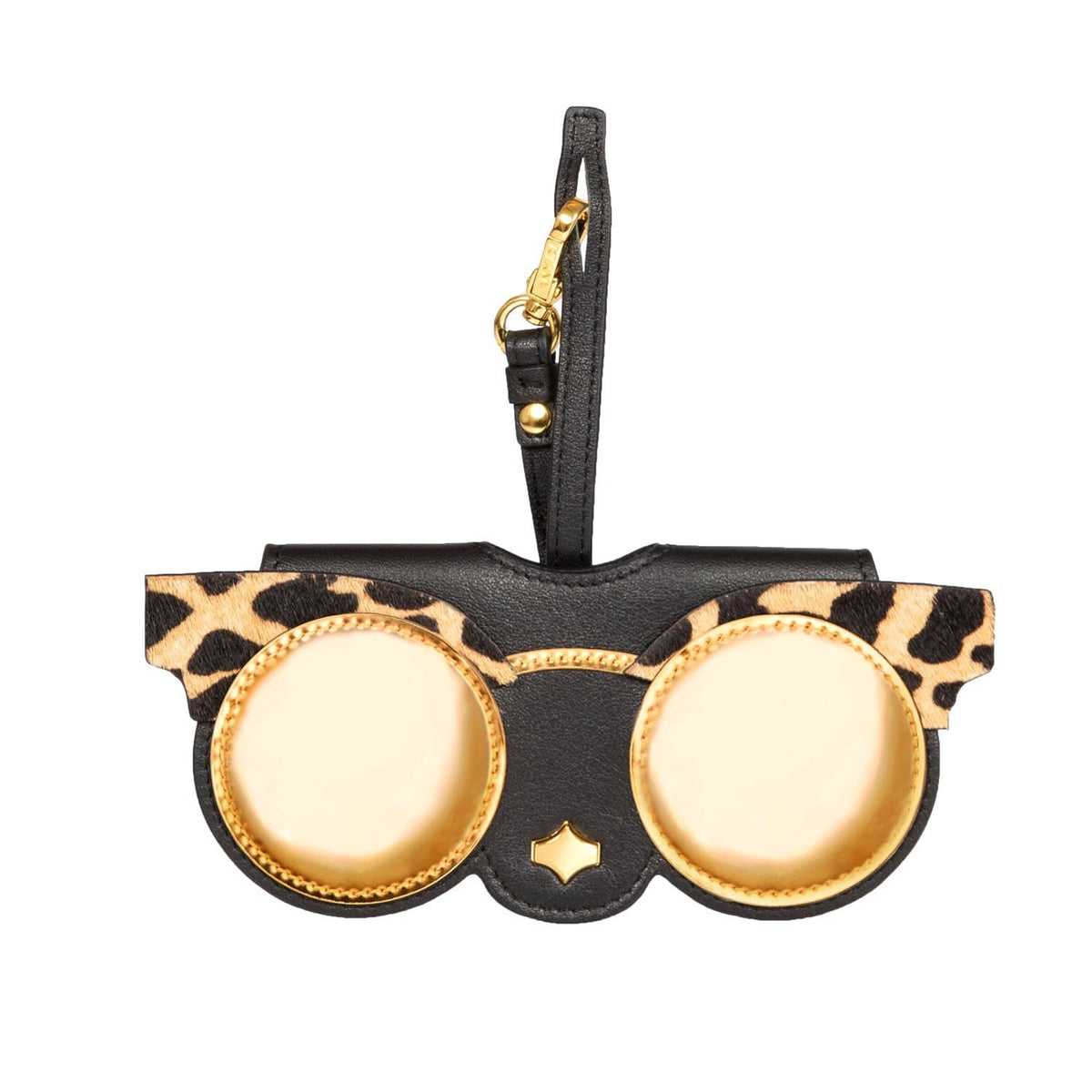 Any Di Cowhide Browline Leather Glasses Sunglasses Cover - SP101602-BW - Jashanmal Home