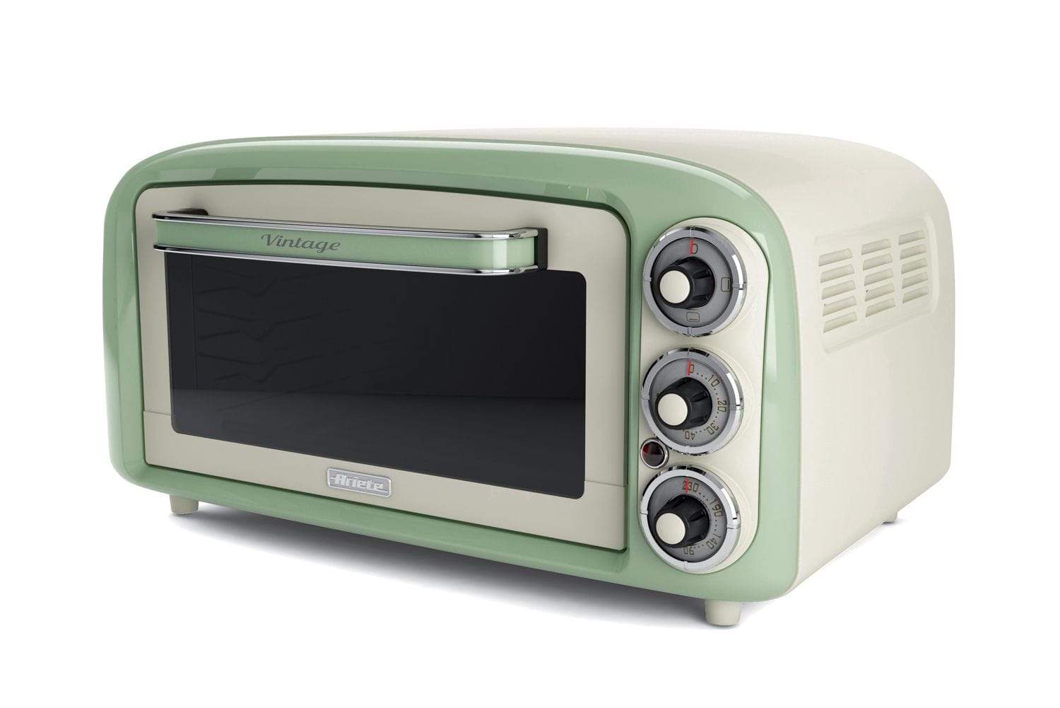 ARIETE VINTAGE ELECTRIC OVEN CREAM/GREEN, 979-GR