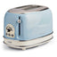 Ariete Vintage 2- Slice Toaster, Cream/Blue 0155