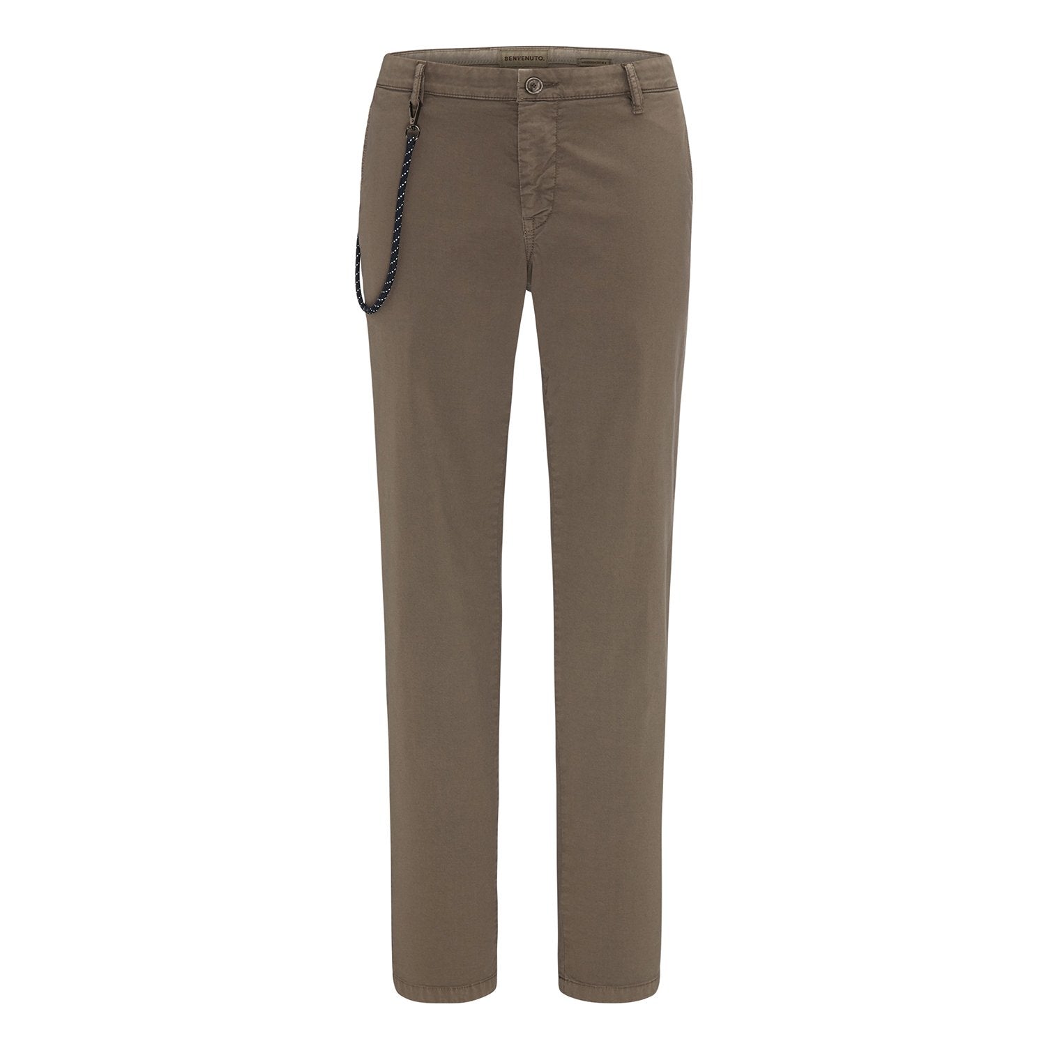 Benvenuto Plain Casual Trousers - Green - 69630 0732 48