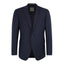 Benvenuto Modern Checked Business Blazer - Navy Blue - 62500 1254