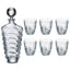 Bohemia Crystal Glass Wave Whiskey Set - Clear - 5391307