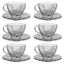 Bohemia Crystal Glass Sherine Cup And Saucer Set - Clear, 17002_621 - 5392128
