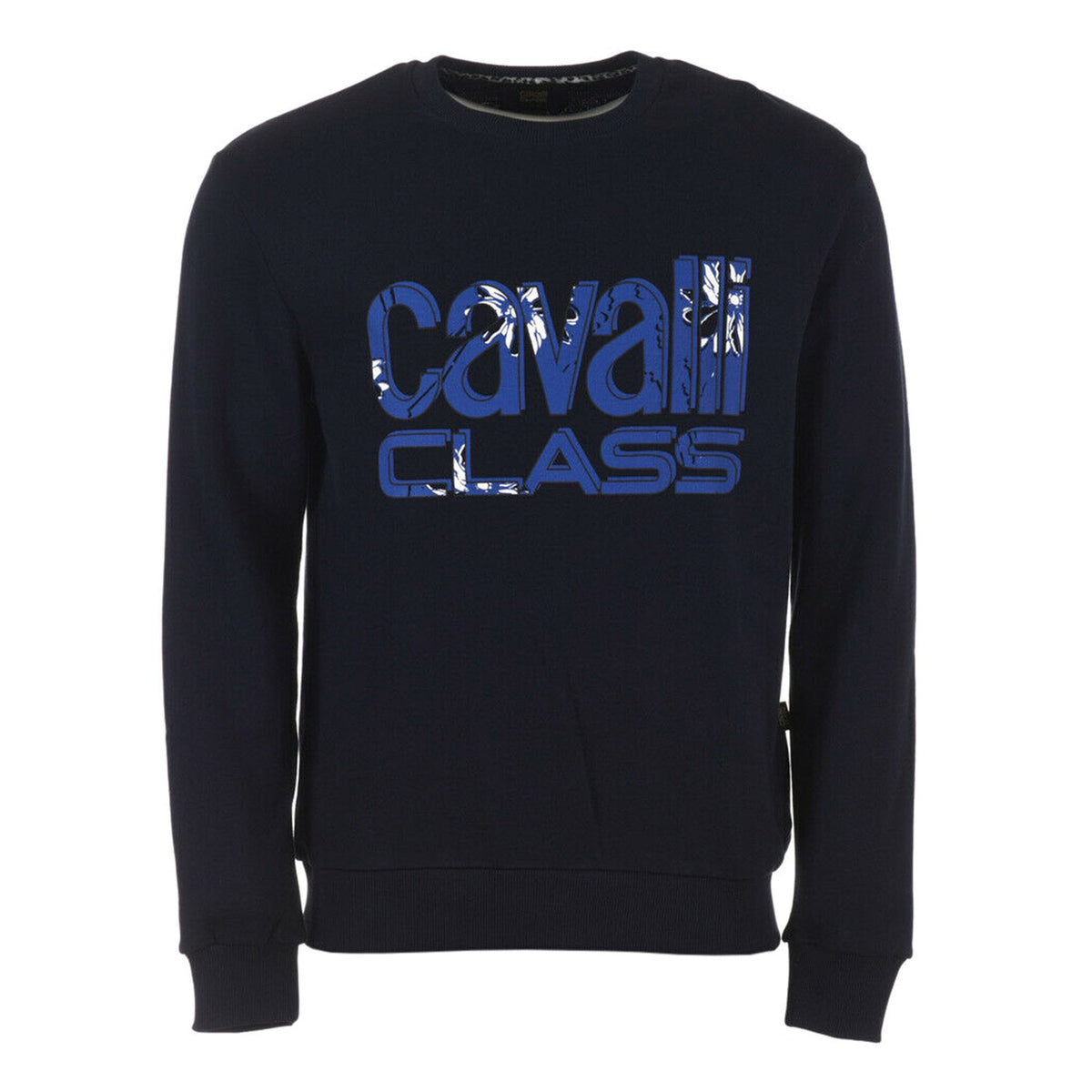 Cavalli Class Cotton Sweater - Navy - JTB797 200 M