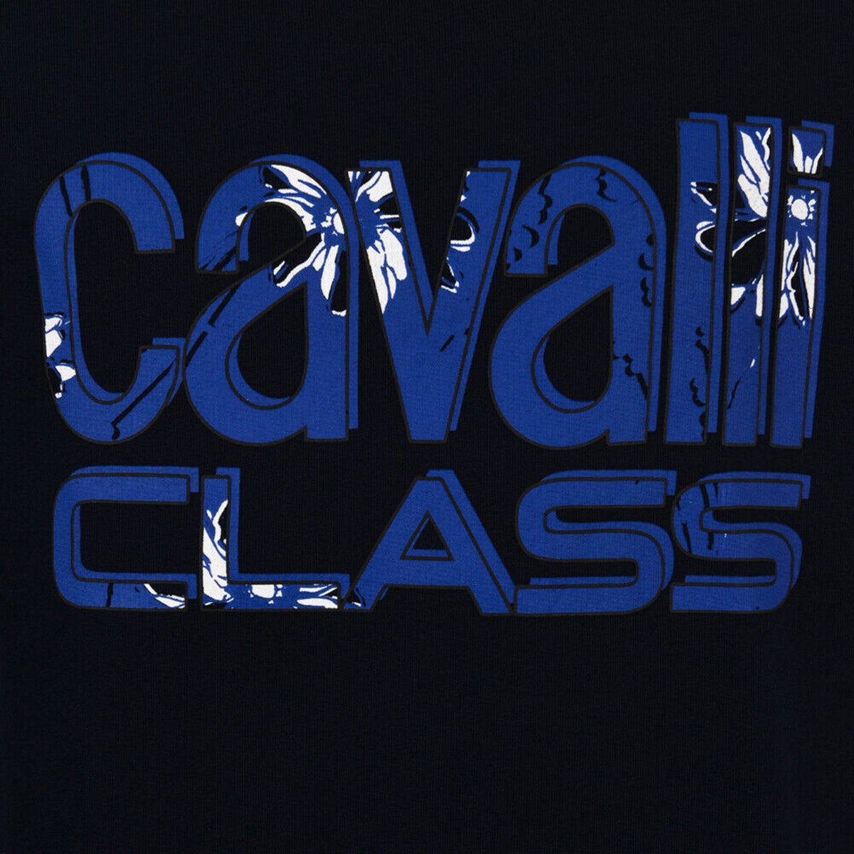 Cavalli Class Cotton Sweater - Navy - Jtb797 200