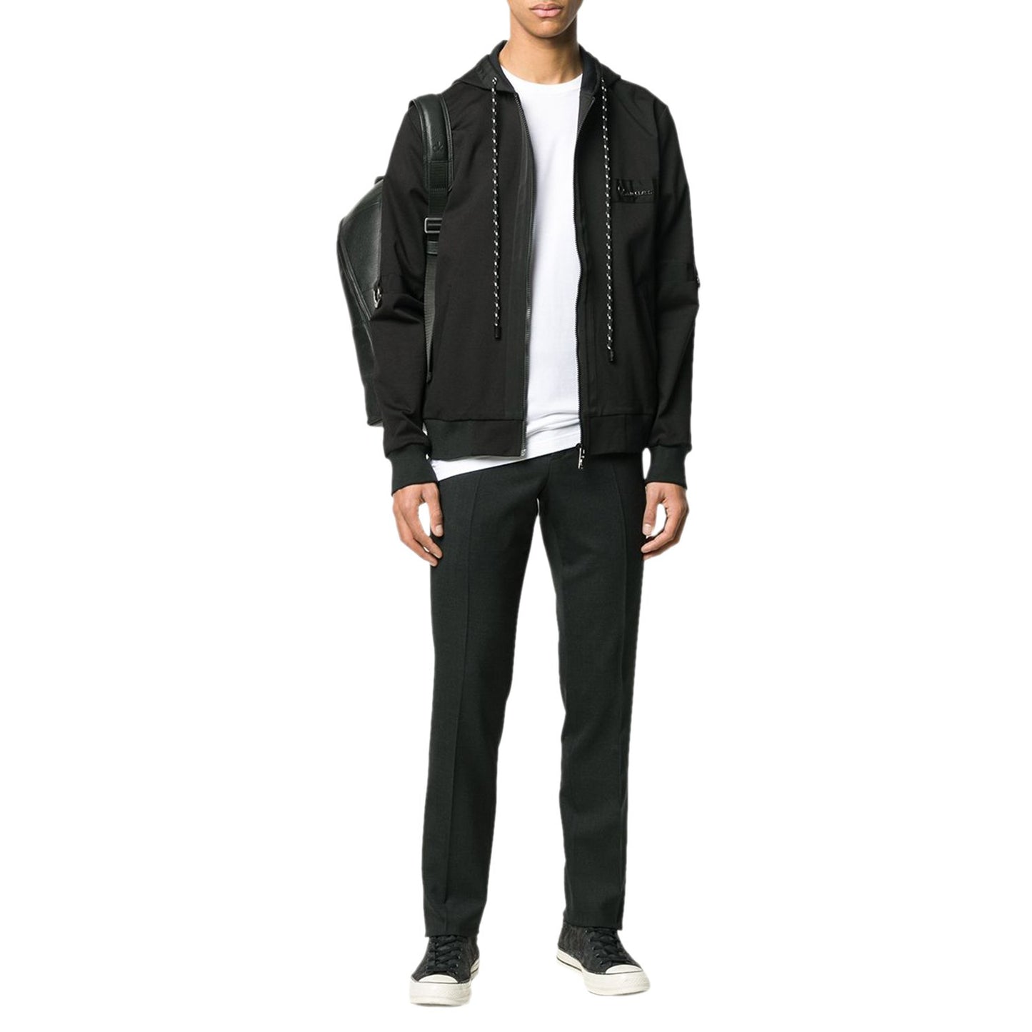 Cavali Class Logo Patch Light Zip-Up Hoodie - Black - B7Jub70591187899 899