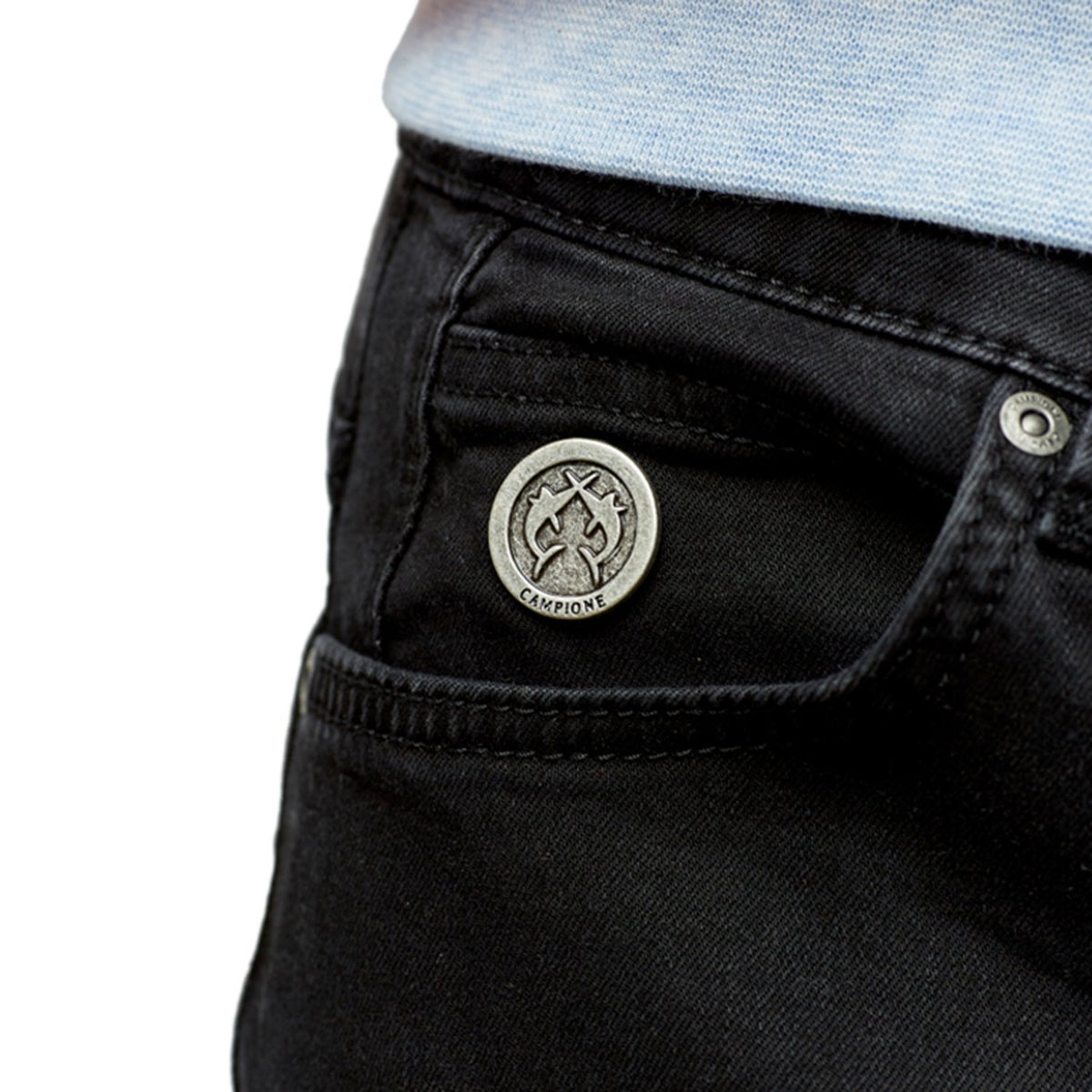 Campione Classic Straight Trousers - Black - 1777601 93000
