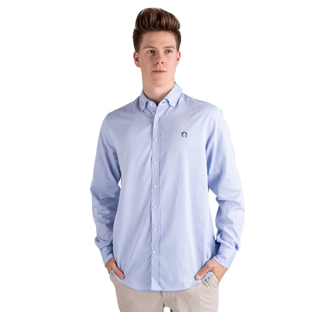 Campione Regular Fit Shirt - Blue - 1807319 83100 M