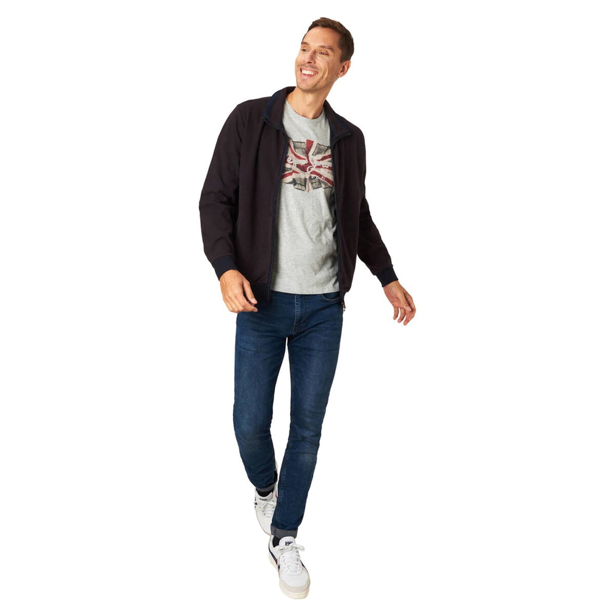 Campione Men'S Sweat Jacket - Dark Brown - 2097211 45501