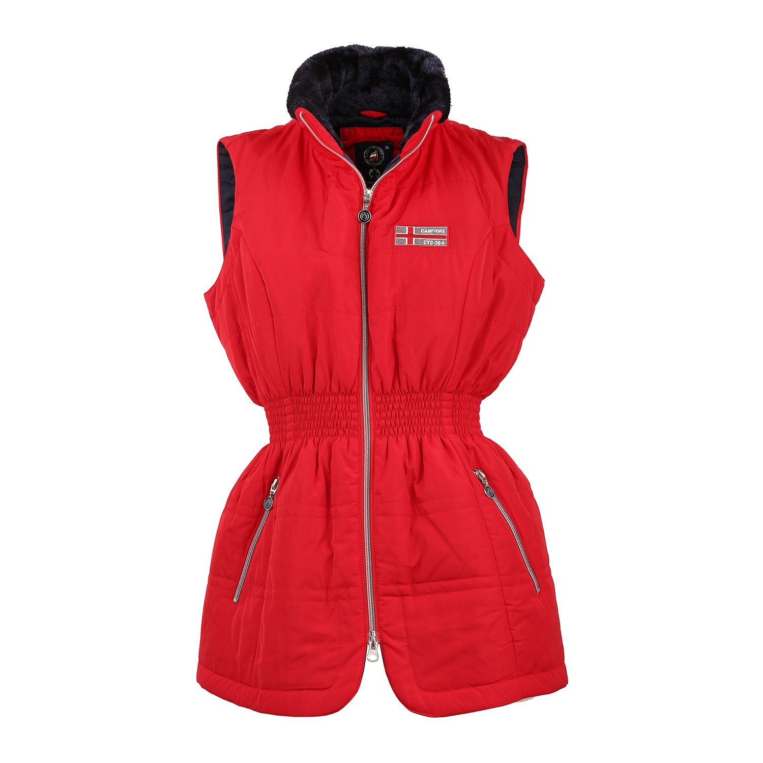 Campione Maritime Quilted Vest - Red - 2422015 60100 38