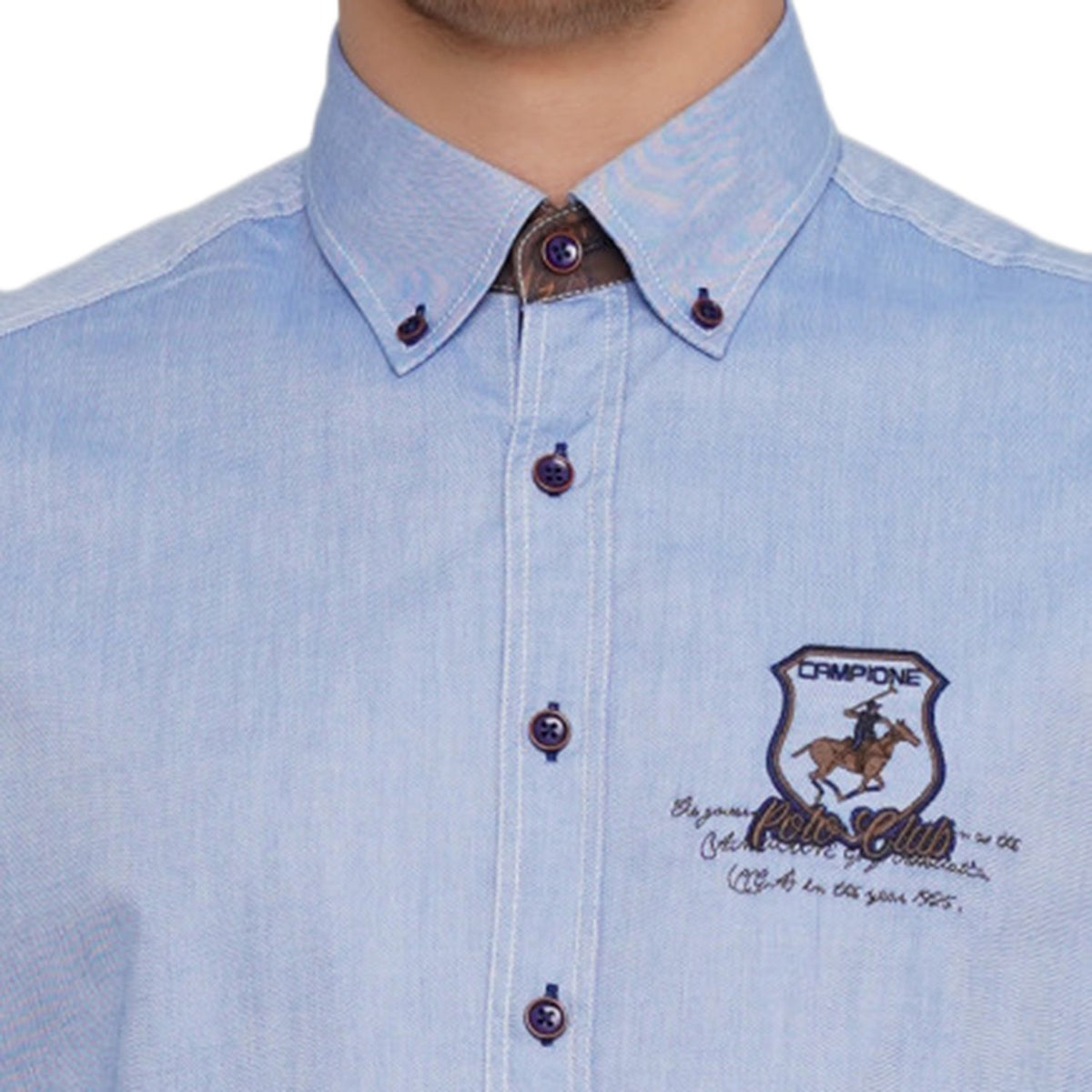 Campione Blackout Shirt - Blue - 2707233 83100