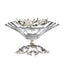 Debora Carlucci Crystal Flowers Glass Bowl With Metal Base - Dc5544