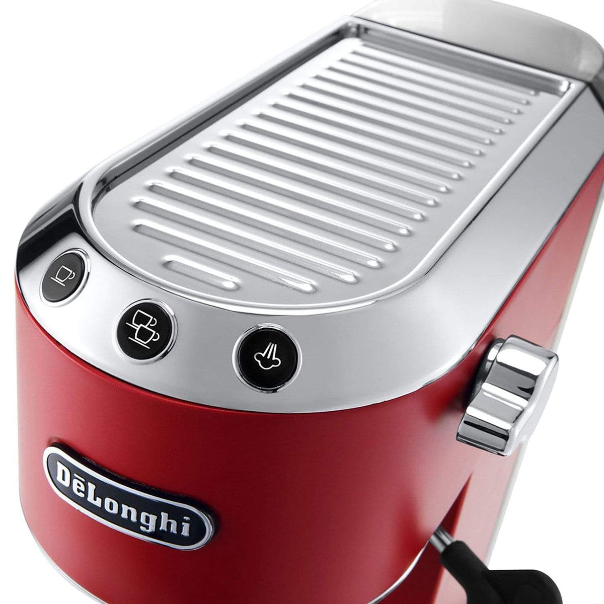 De'Longhi Dedica Style Espresso Pump Coffee Machine - Red - EC685.R - Jashanmal Home