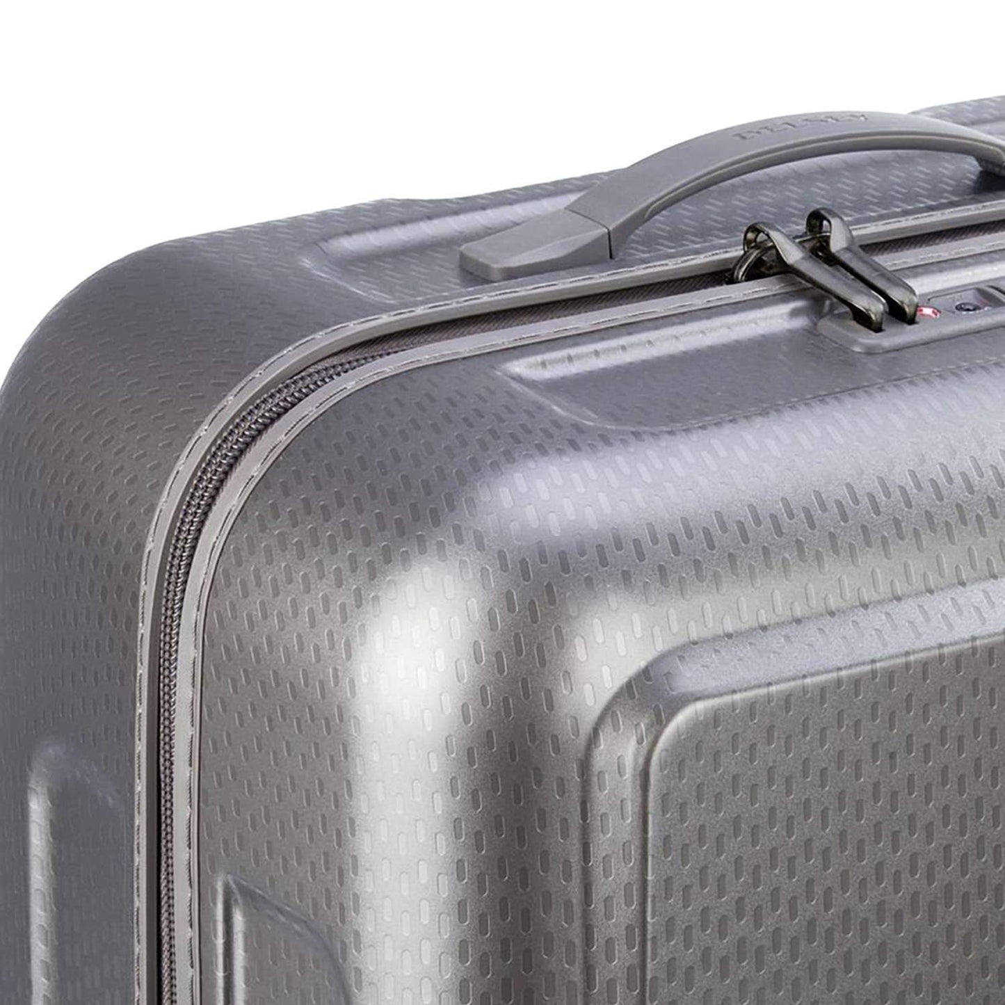 Delsey Turenne 4 Double Wheel Cabin Trolley Case - Silver - 162183011 - Jashanmal Home